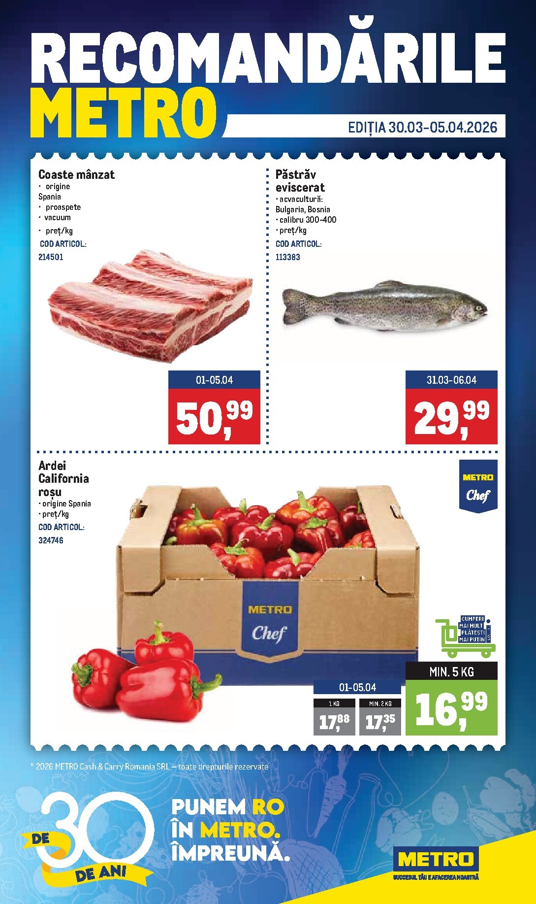 metro - Catalog Metro - Recomandările online – oferte valabile din 30.03.2026