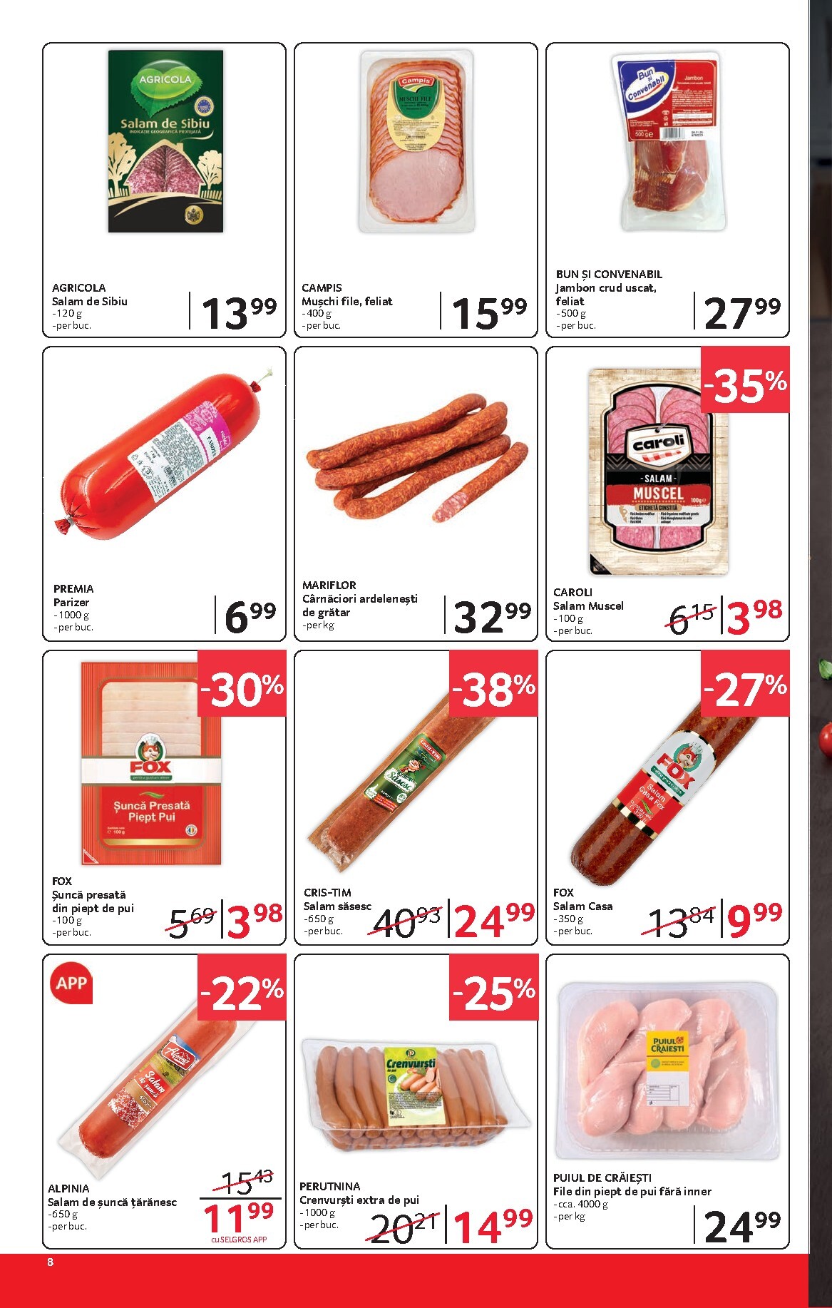 selgros - Selgros - Food pliante pentru săptămâna viitoare de la vineri 29.05.2026 până la joi 11.06.2026 - page: 8