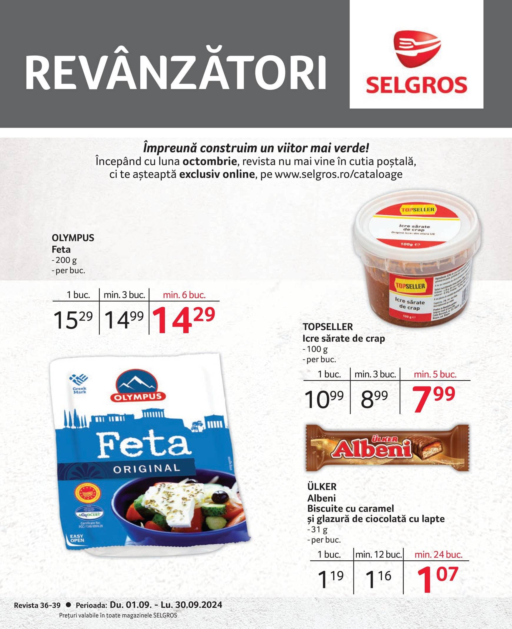 selgros - Catalog nou Selgros - Revânzători 01.09. - 30.09.