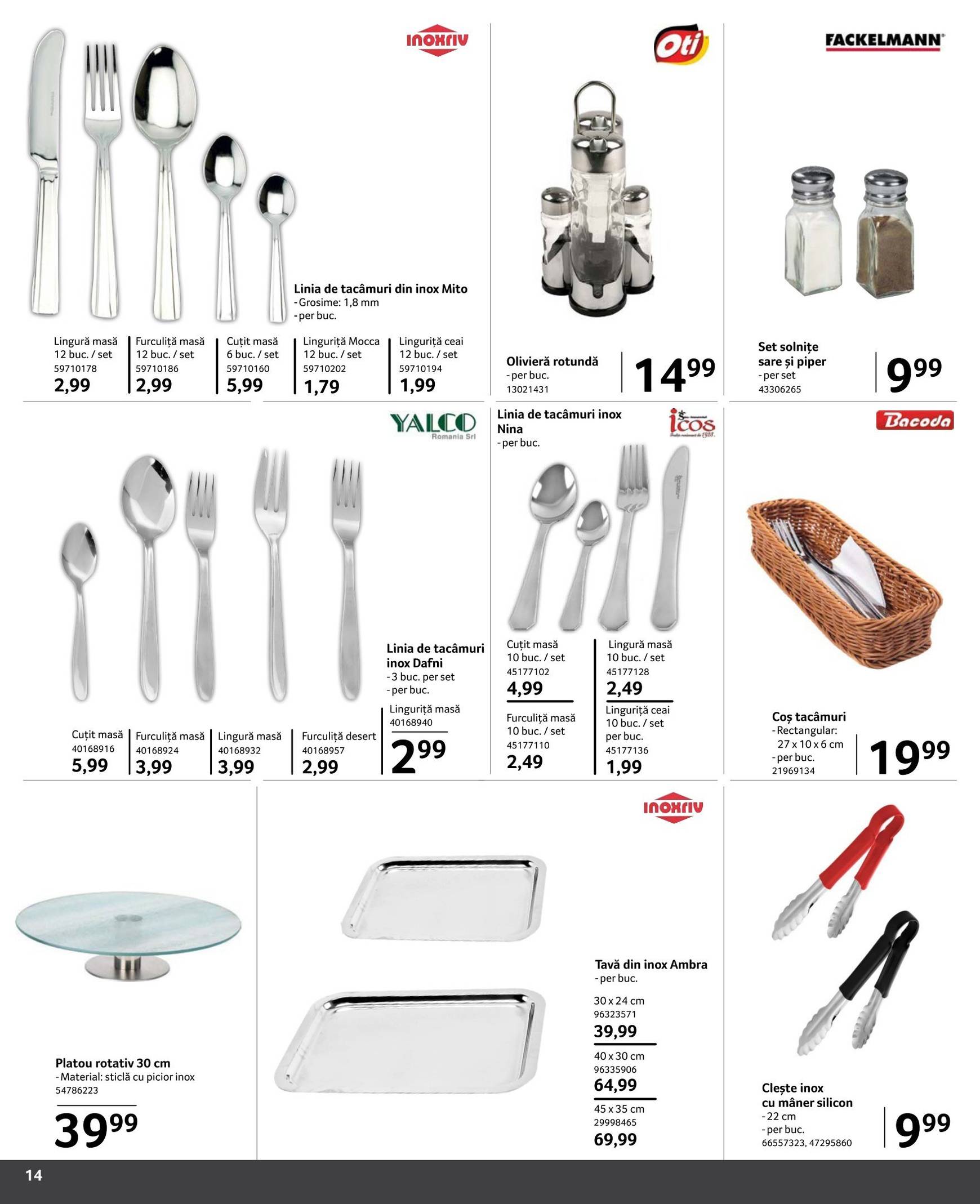 selgros - Catalog nou Selgros - Gastro Nonfood 01.09. - 17.10. - page: 14