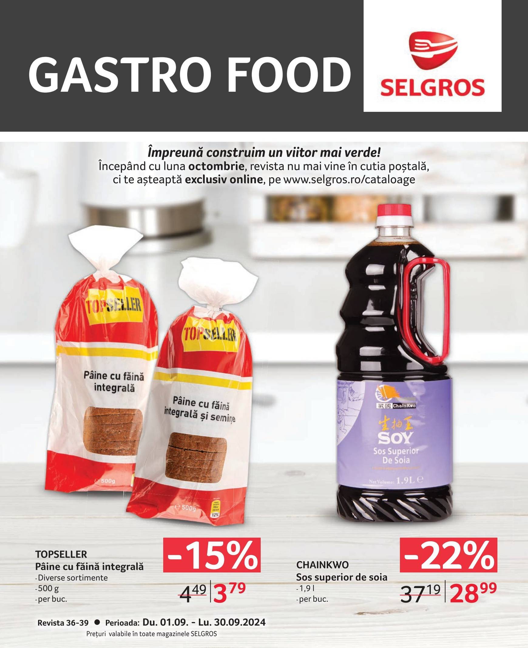 selgros - Catalog nou Selgros - Gastro Food 01.09. - 30.09. - page: 1