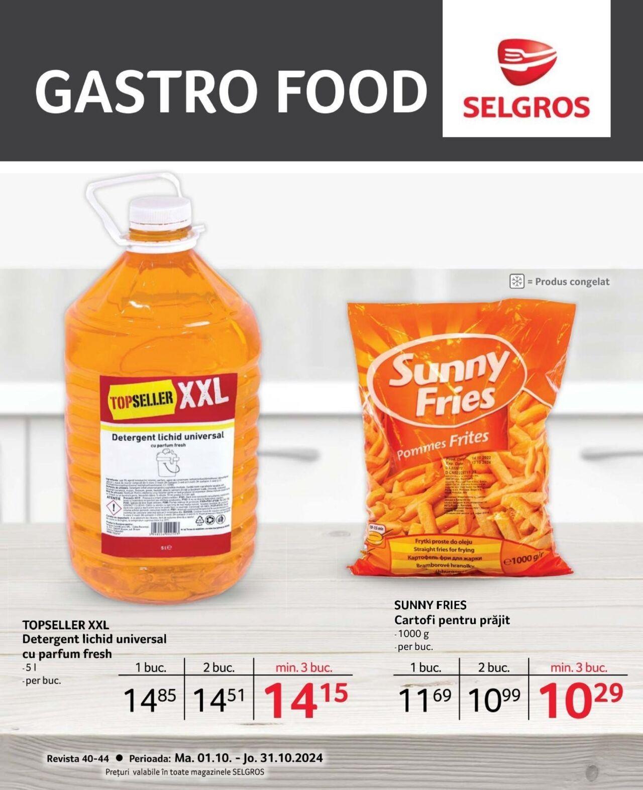 selgros - Catalog Selgros - Gastro Food 01.10.2024 - 31.10.2024