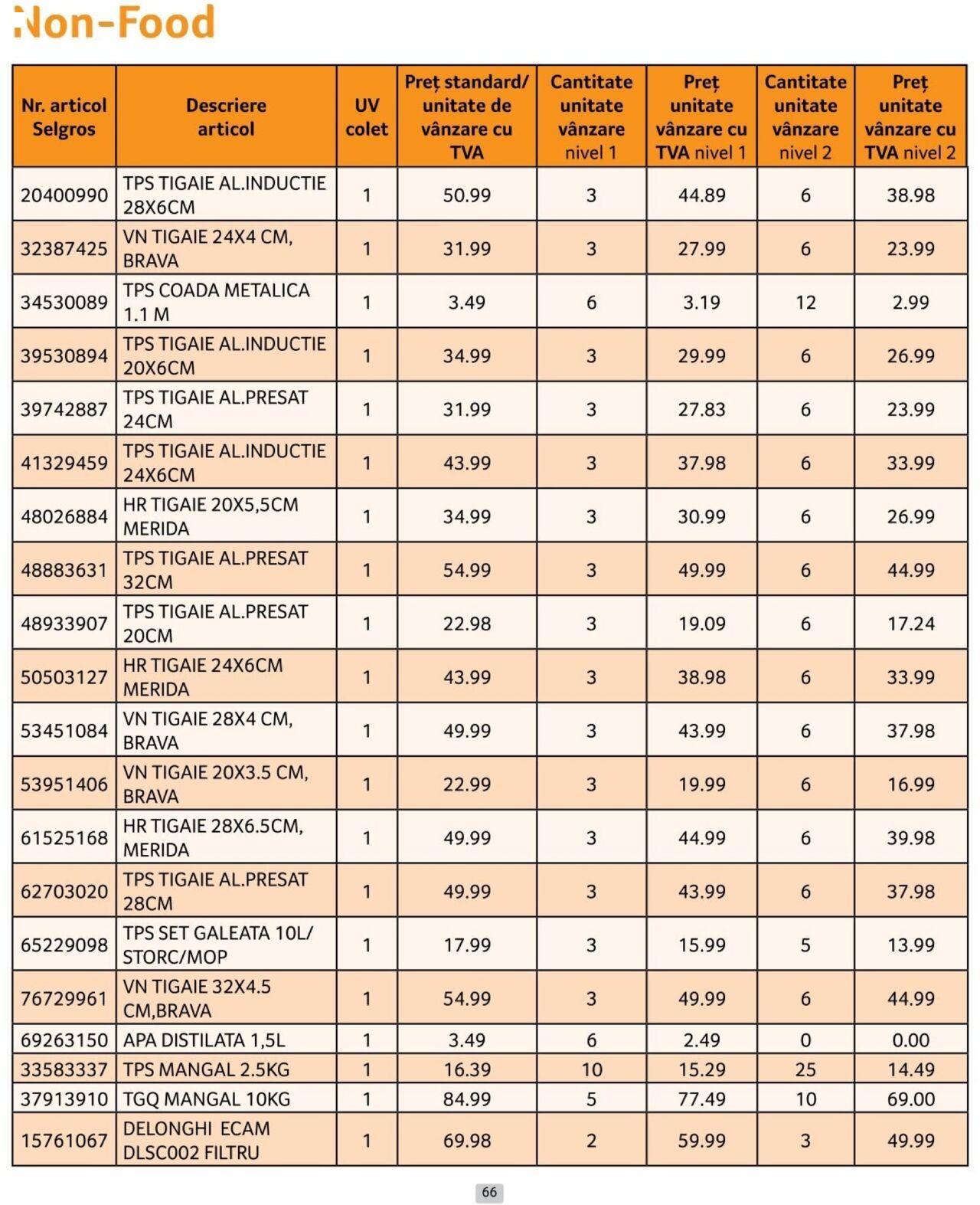 selgros - Catalog Selgros - Prețuri Cascadă 01.10.2024 - 31.10.2024 - page: 66