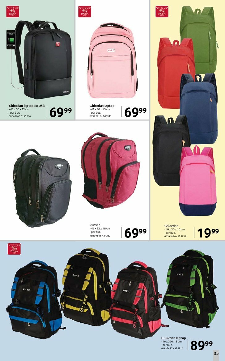 selgros - Catalog Selgros - Școala valabil din 08.08. până pe 21.09. - page: 35