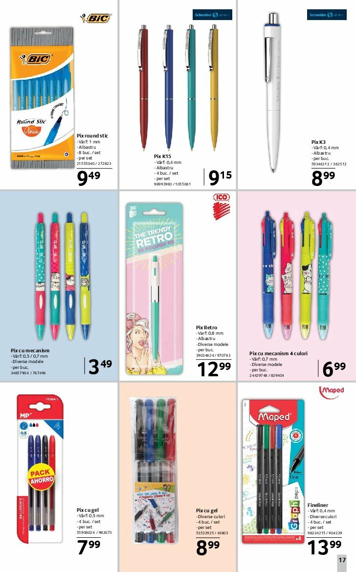 selgros - Catalog Selgros - Școala valabil din 08.08. până pe 21.09. - page: 17