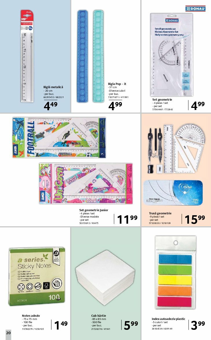selgros - Catalog Selgros - Școala valabil din 08.08. până pe 21.09. - page: 20
