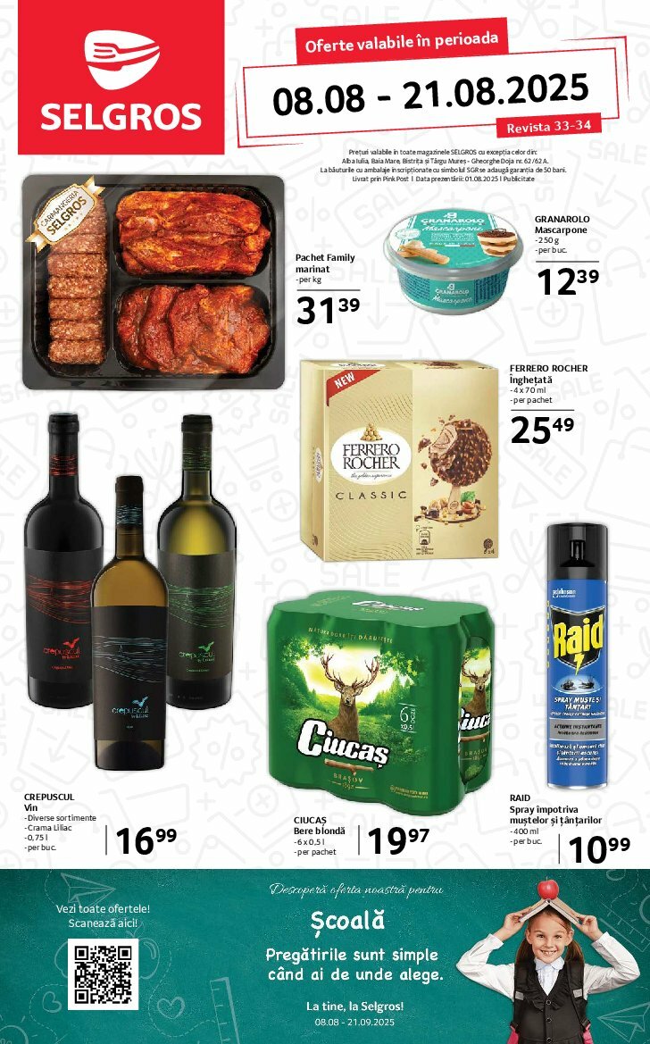 selgros - Catalog Selgros - Food valabil din 08.08. până pe 21.08.