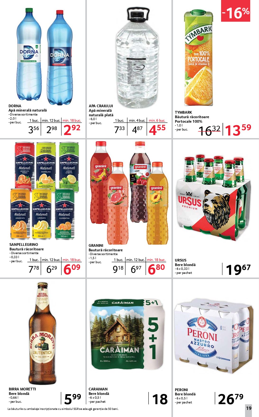 selgros - Catalog Selgros - Food online – oferte valabile din 05.09. - page: 19