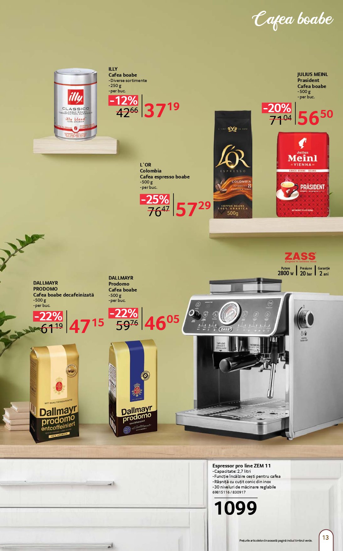 selgros - Catalog Selgros - Cafea online – oferte valabile din 05.09. - page: 13