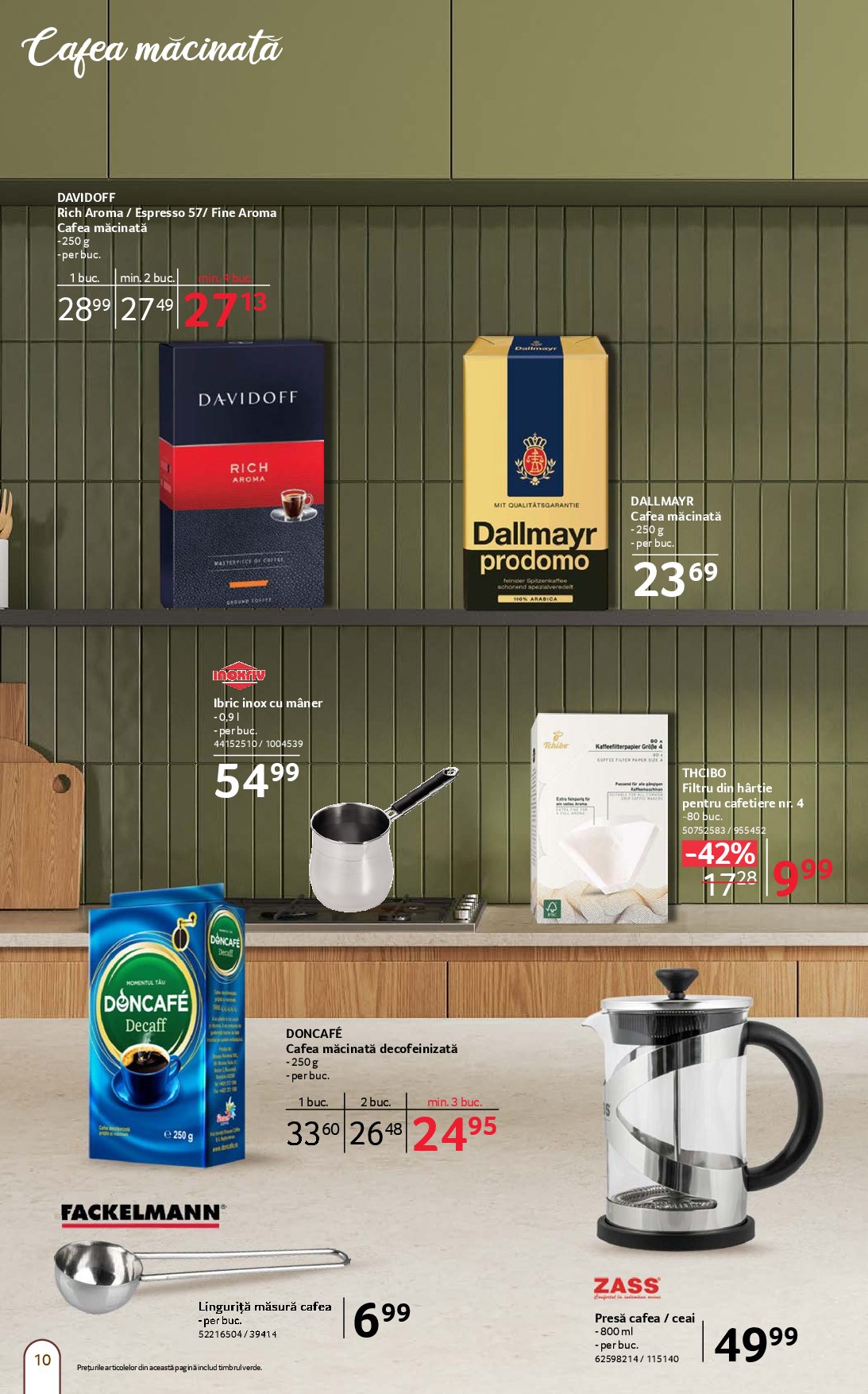 selgros - Catalog Selgros - Cafea online – oferte valabile din 05.09. - page: 10