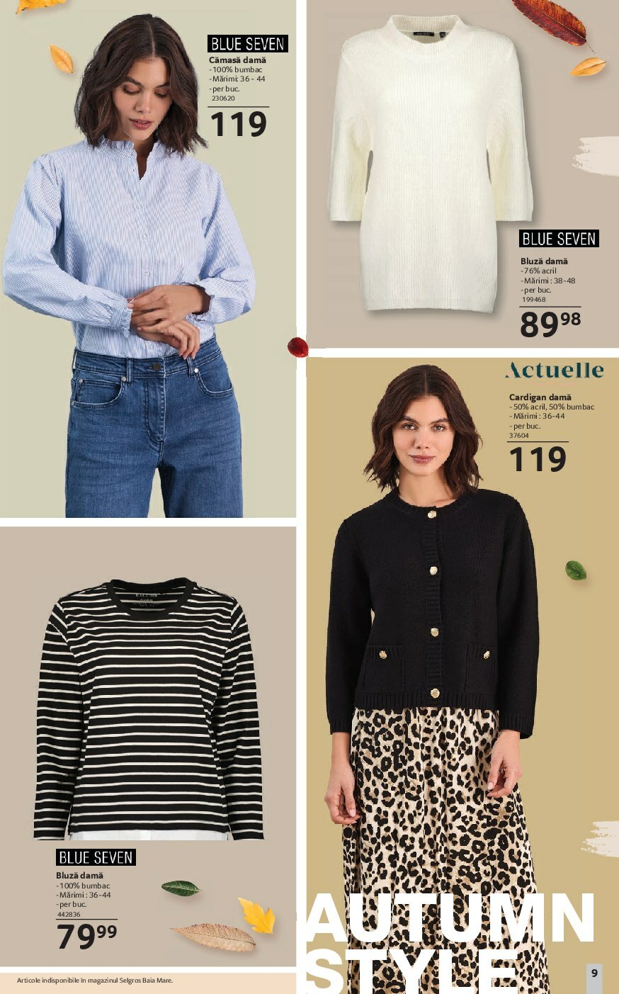 selgros - Catalog Selgros - Moda de toamnă online – oferte valabile din 19.09. - page: 9