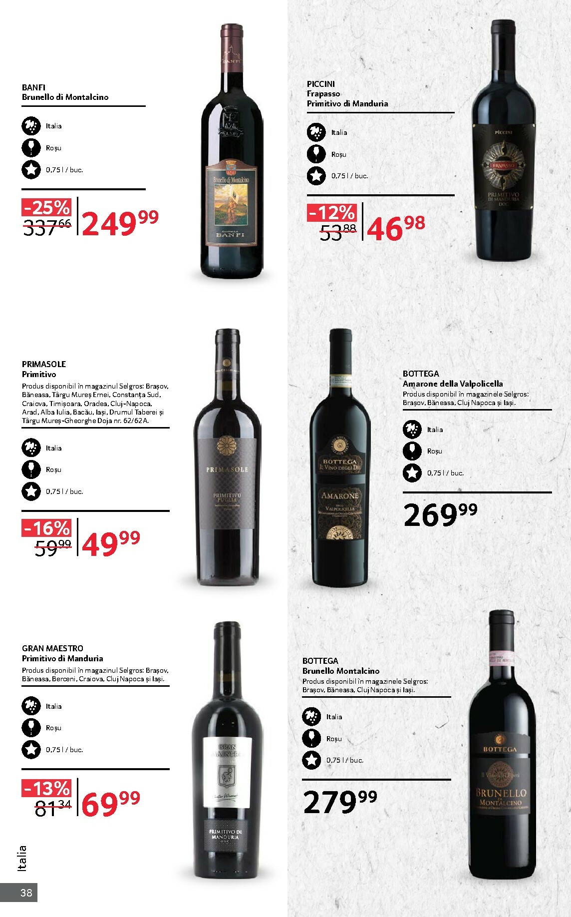 selgros - Catalog Selgros - Vinuri online – oferte valabile din 01.10. - page: 38 selgros - Catalog Selgros - Vinuri online – oferte valabile din 01.10. - page: 38