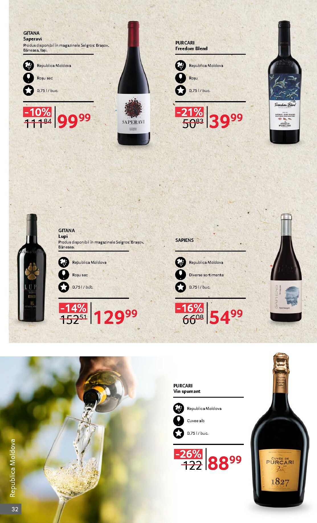 selgros - Catalog Selgros - Vinuri online – oferte valabile din 01.10. - page: 32 selgros - Catalog Selgros - Vinuri online – oferte valabile din 01.10. - page: 32