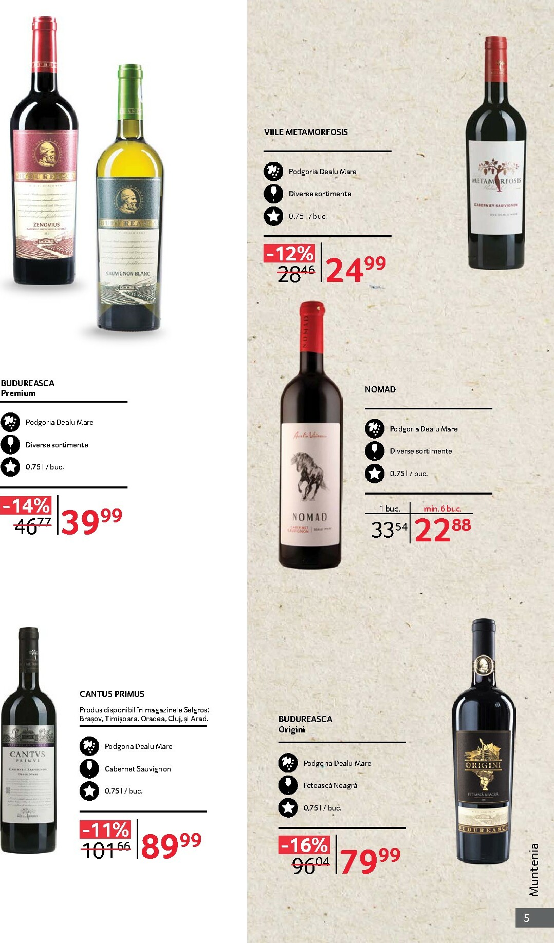 selgros - Catalog Selgros - Vinuri online – oferte valabile din 01.10. - page: 5 selgros - Catalog Selgros - Vinuri online – oferte valabile din 01.10. - page: 5