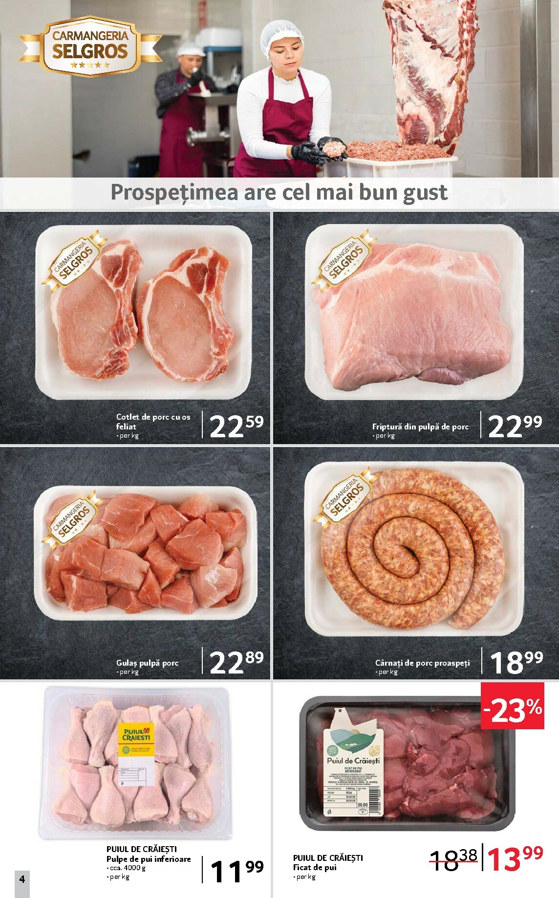 selgros - Catalog Selgros - Food online – oferte valabile din 31.10. - page: 4