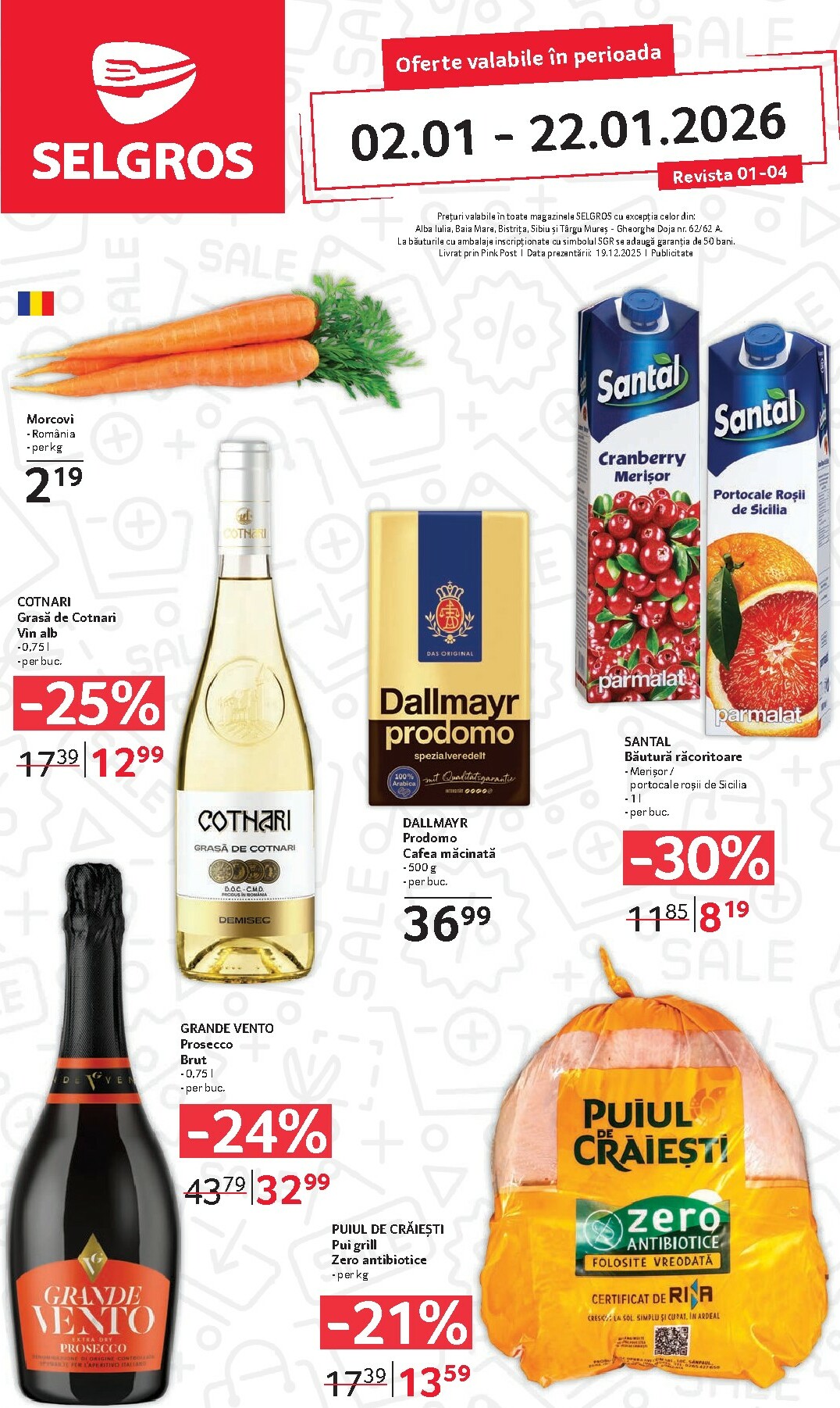 selgros - Catalog Selgros - Food online – oferte valabile din 02.01. - page: 1