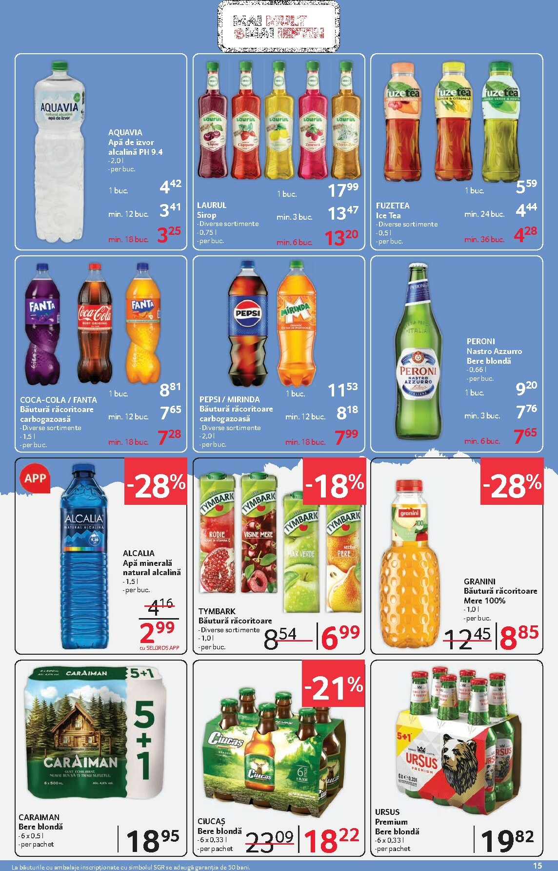 selgros - Catalog Selgros - Food online – oferte valabile din 23.01. - page: 15