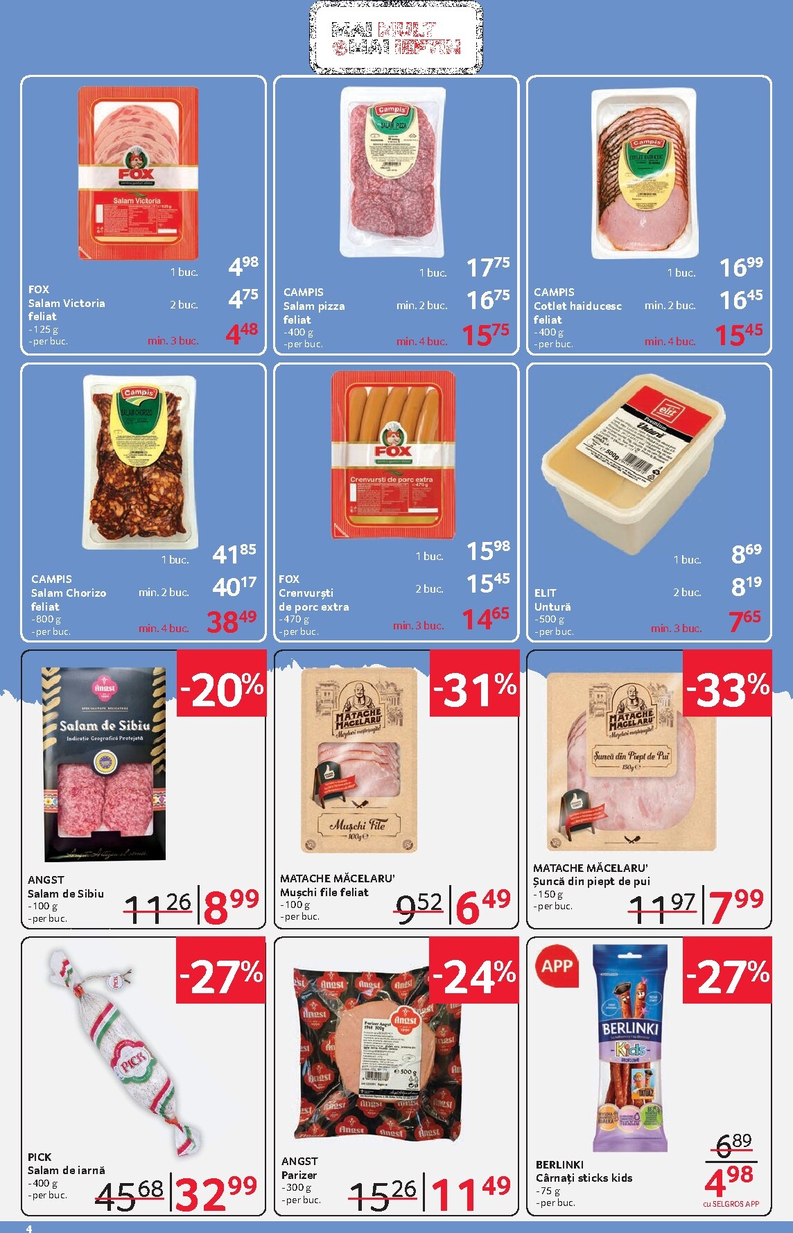 selgros - Catalog Selgros - Food online – oferte valabile din 06.03.2026 - page: 4