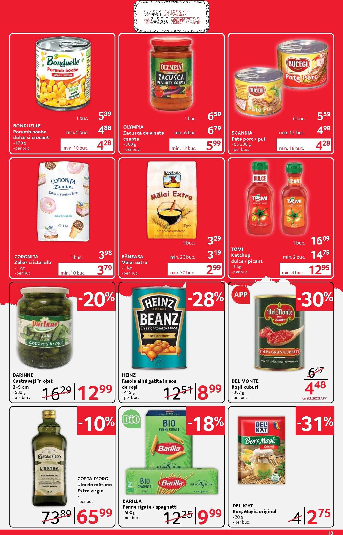 selgros - Catalog Selgros - Food online – oferte valabile din 03.04.2026 - page: 13