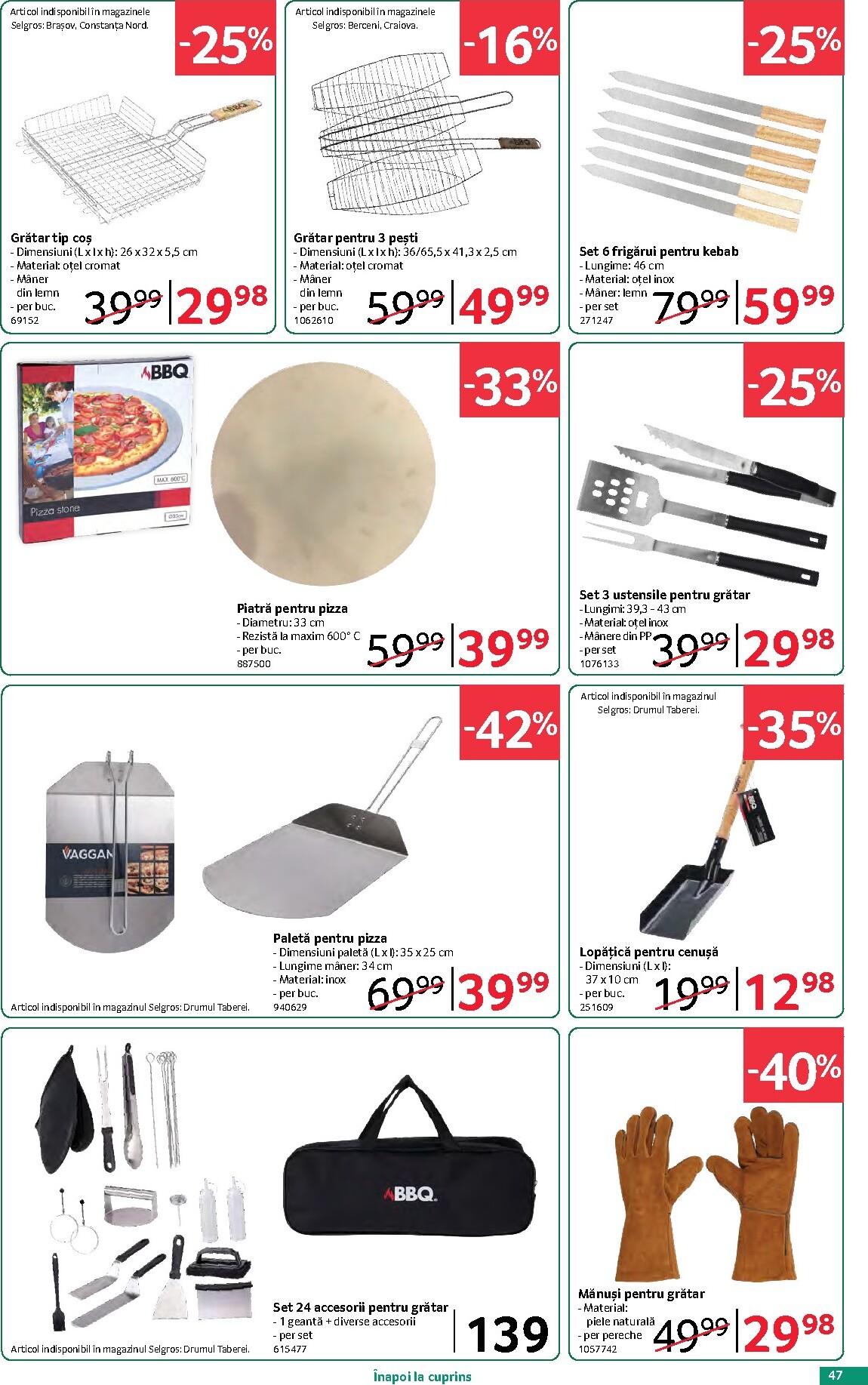 selgros - Brosura Selgros - Oferte de sezon valabilă de la vineri 17.04.2026 până la joi 14.05.2026 - page: 47