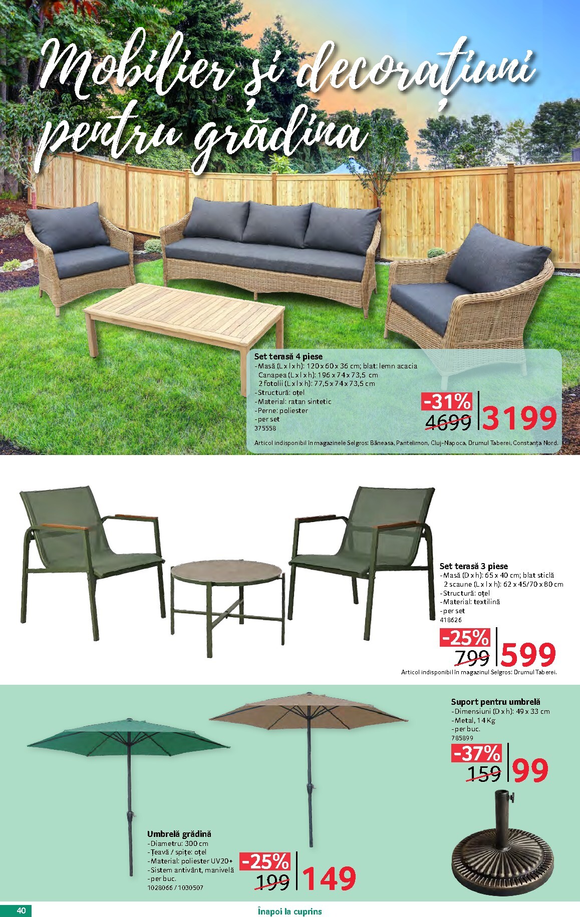 selgros - Brosura Selgros - Oferte de sezon valabilă de la vineri 17.04.2026 până la joi 14.05.2026 - page: 40