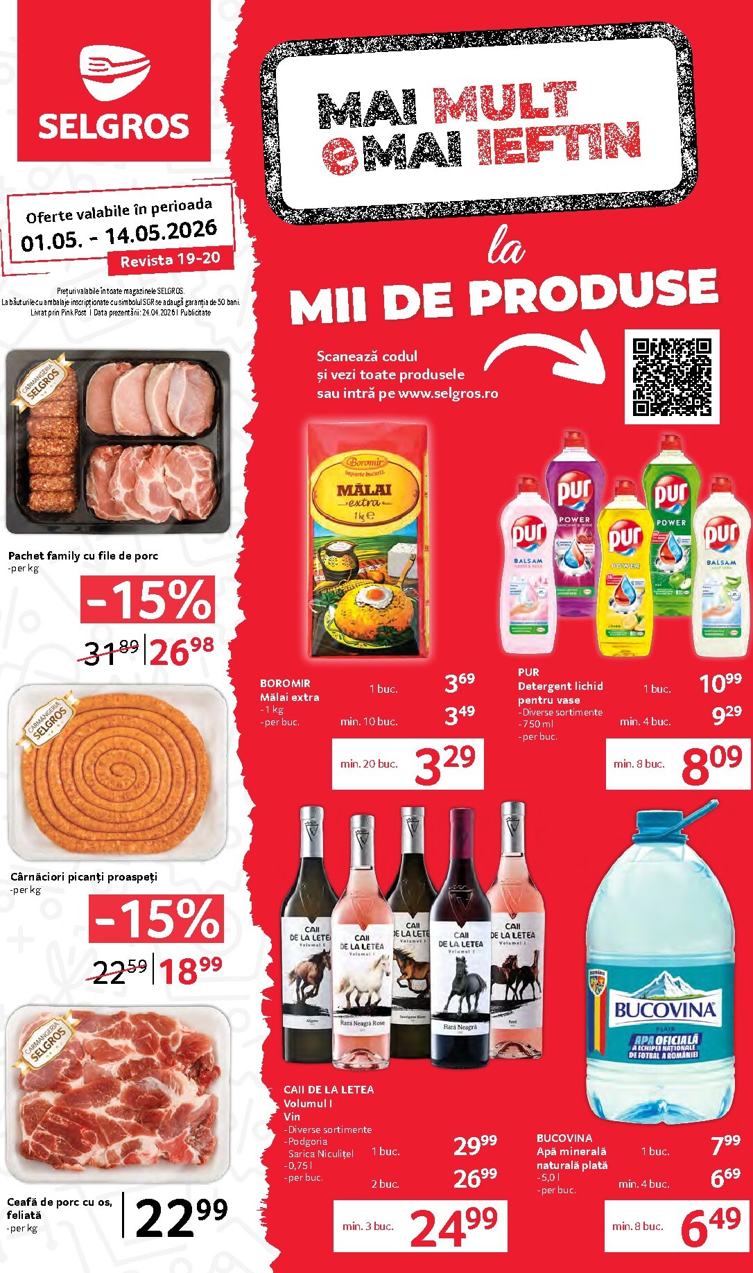 selgros - Selgros - Food pliante pentru săptămâna viitoare de la vineri 01.05.2026 până la joi 14.05.2026 - page: 1