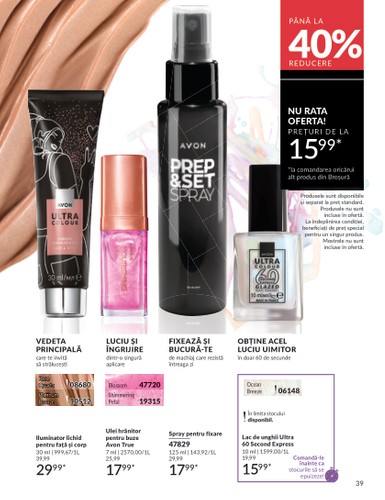 avon - Catalog Avon valabil din 01.08. până pe 31.08. - page: 39 avon - Catalog Avon valabil din 01.08. până pe 31.08. - page: 39
