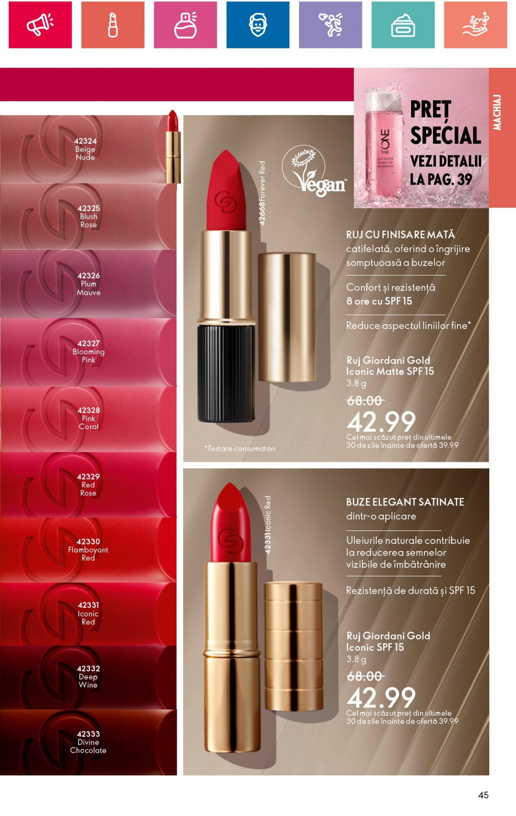 oriflame - Catalog nou Oriflame 09.07. - 29.07. - page: 45