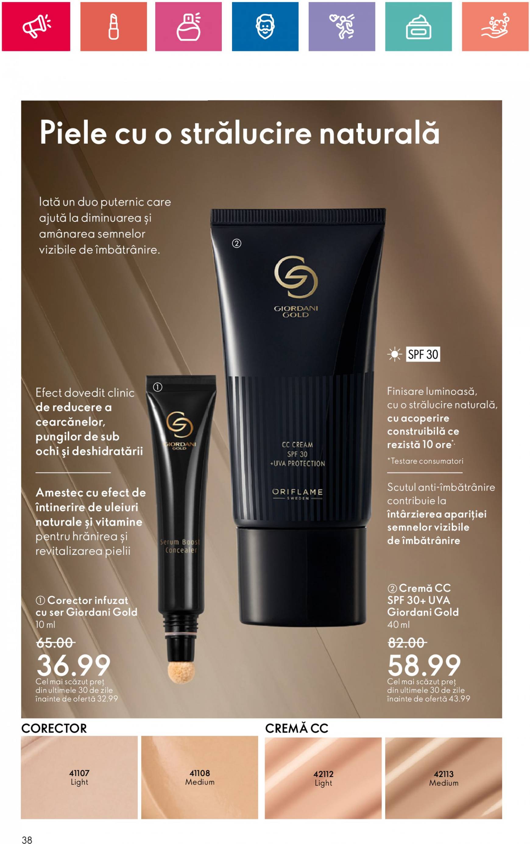 oriflame - Catalog nou Oriflame 20.08. - 09.09. - page: 38