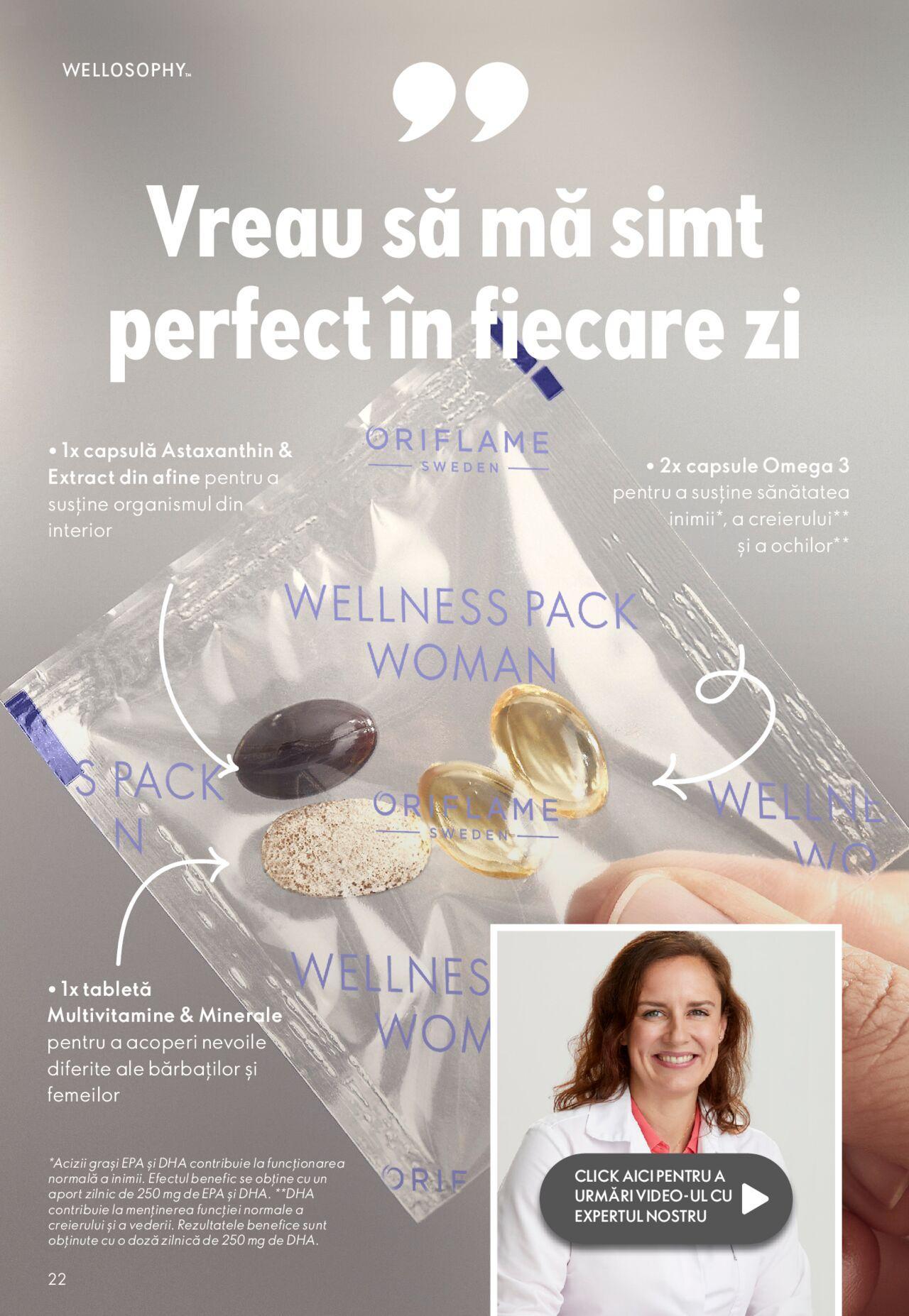 oriflame - Oriflame catalog - Wellosophy de marți 31.10.2023 - page: 22