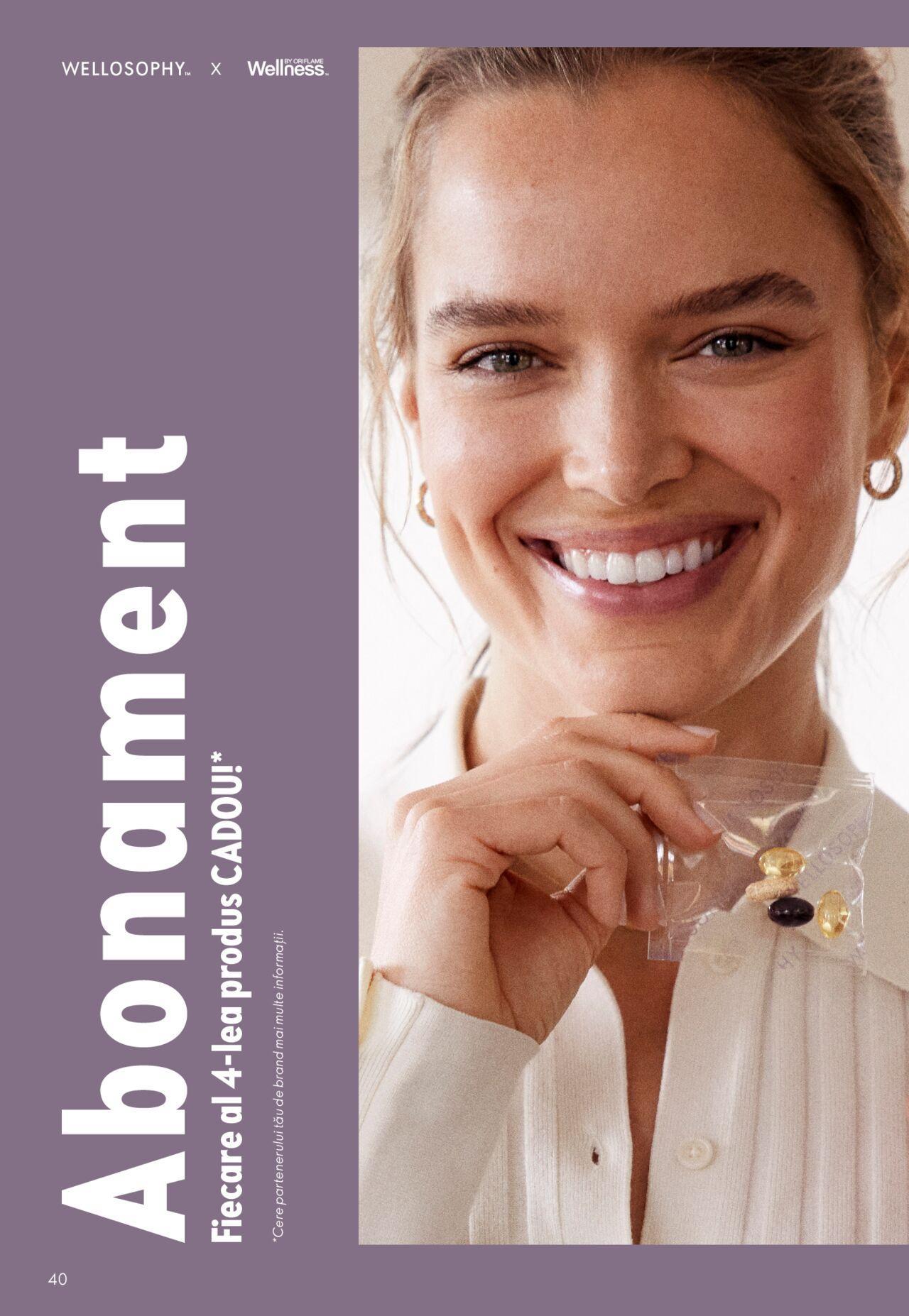 oriflame - Oriflame catalog - Wellosophy de marți 31.10.2023 - page: 40