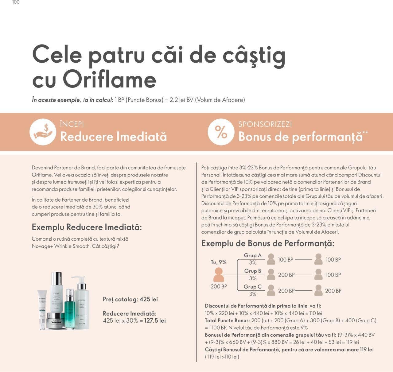 oriflame - Oriflame catalog - Planul de Succes pentru Partenerul de Brand de marți 09.07.2024 - page: 100