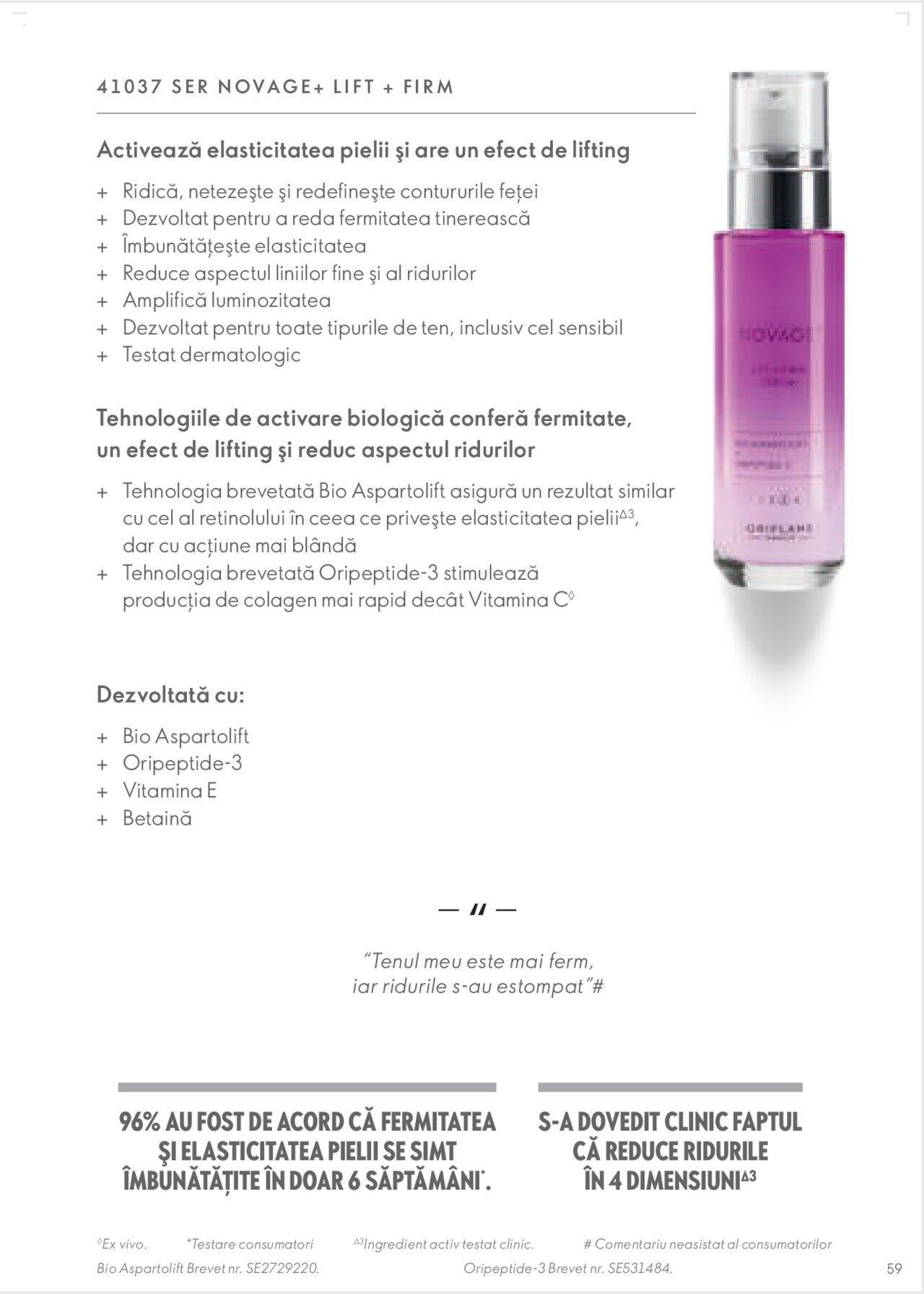 oriflame - Oriflame catalog - Ghidul NOVAGE+ de miercuri 01.03.2023 - page: 59