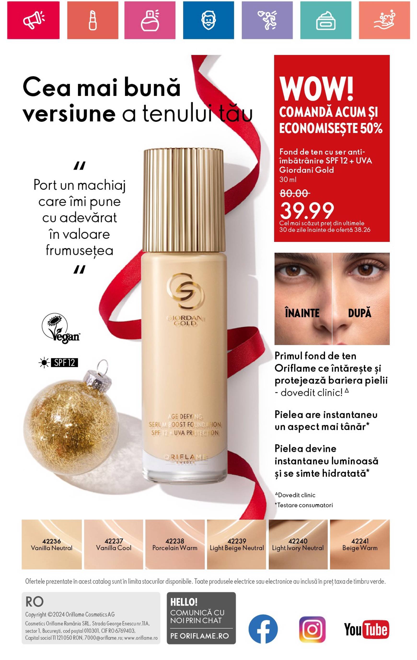 oriflame - Catalog Oriflame valabil din 01.12. - 28.12. - page: 180