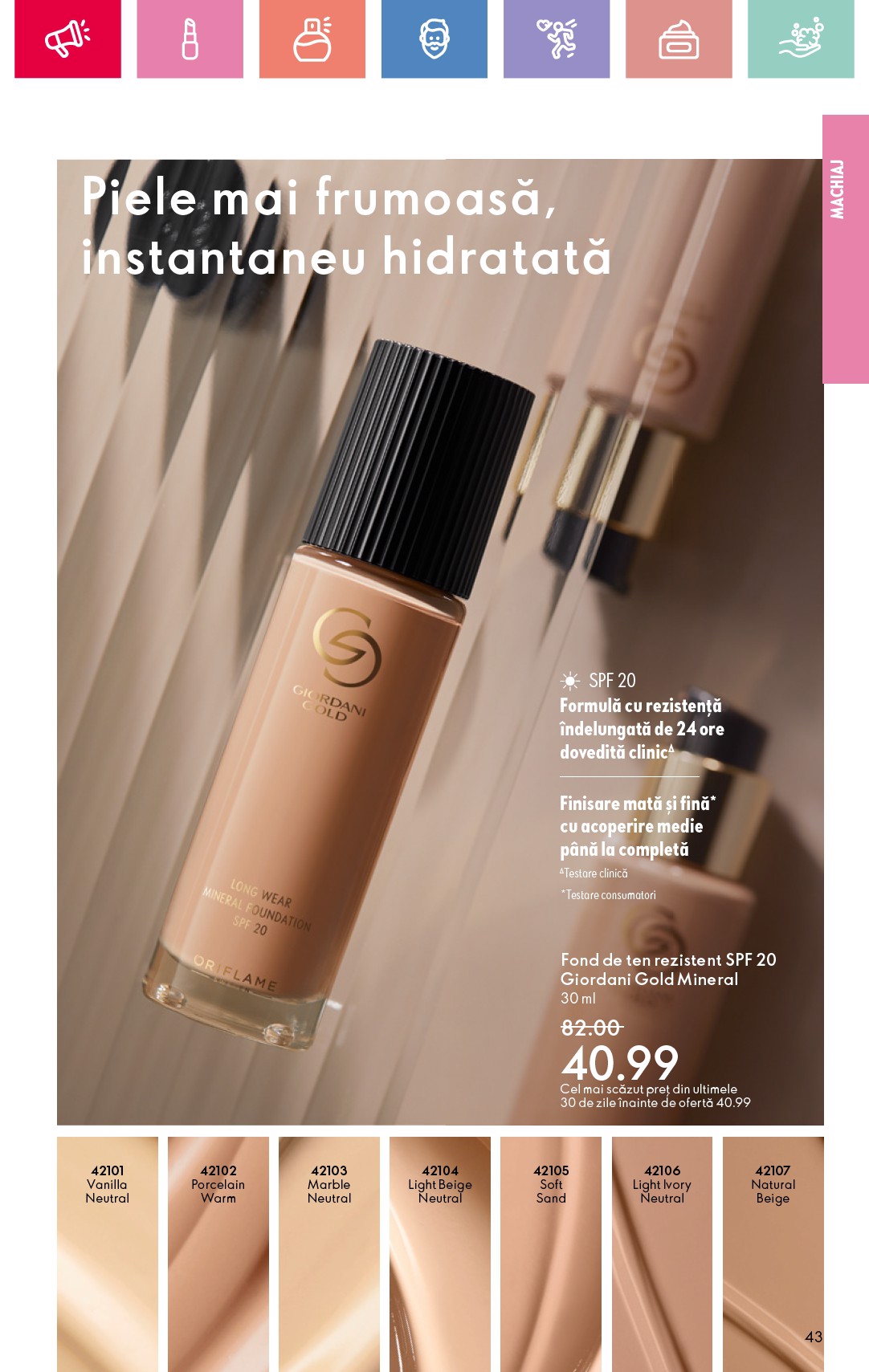 oriflame - Catalog Oriflame valabil din 25.05. - 14.06. - page: 43 oriflame - Catalog Oriflame valabil din 25.05. - 14.06. - page: 43