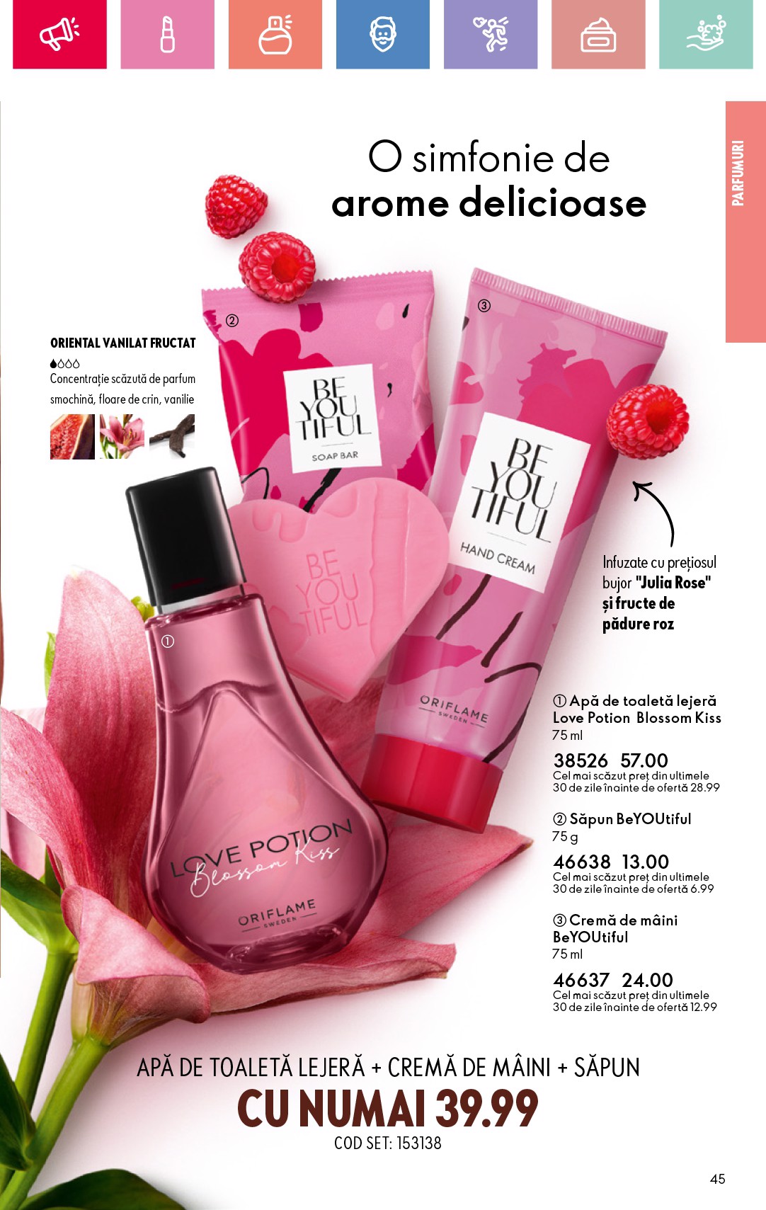 oriflame - Catalog Oriflame valabil din 15.06. până pe 05.07. - page: 45 oriflame - Catalog Oriflame valabil din 15.06. până pe 05.07. - page: 45