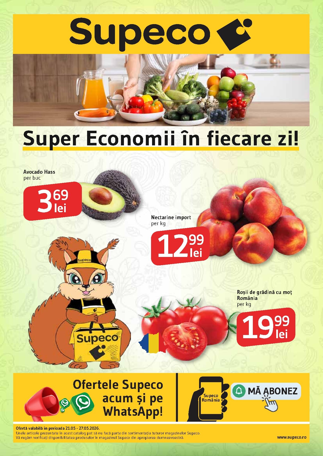 supeco - Pliantele viitoare Supeco - Catalog Legume-Fructe valabil de la joi 21.05.2026 până la miercuri 27.05.2026