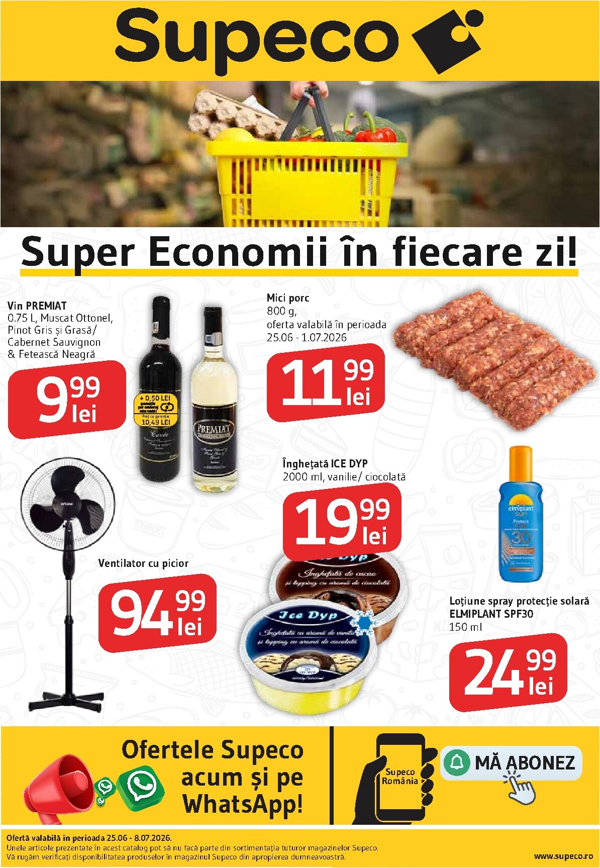 supeco - Pliantele viitoare Supeco valabil de la joi 25.06.2026 până la miercuri 08.07.2026 - page: 1