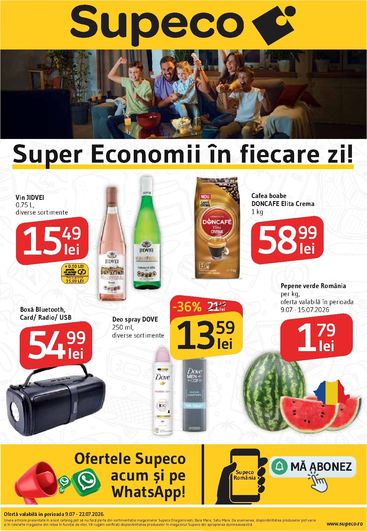 supeco - Pliantele viitoare Supeco valabil de la joi 09.07.2026 până la miercuri 22.07.2026 - page: 1