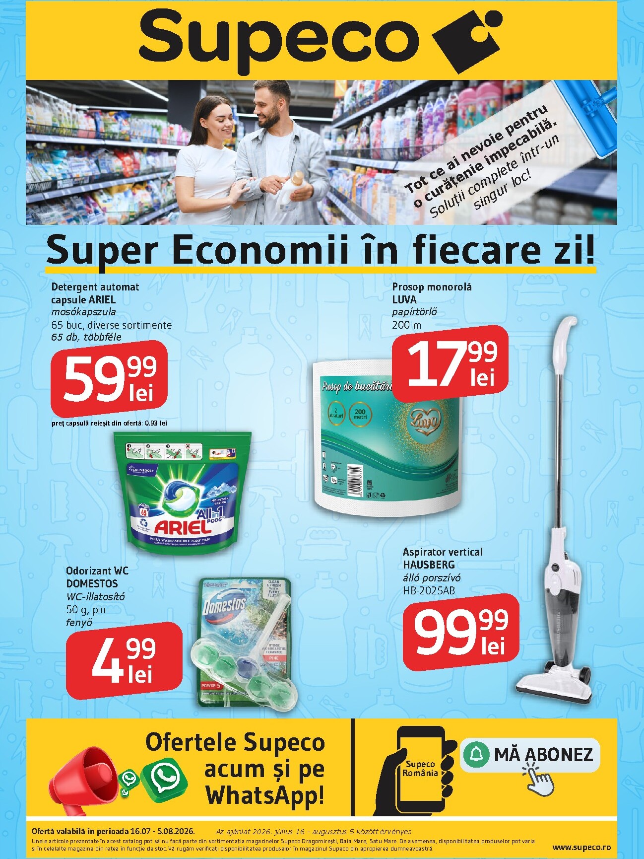 supeco - Brosura Supeco - Bilingv valabilă de la joi 16.07.2026 până la miercuri 05.08.2026