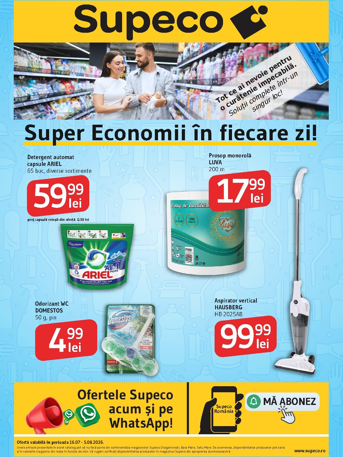 supeco - Brosura Supeco - Curatenie valabilă de la joi 16.07.2026 până la miercuri 05.08.2026
