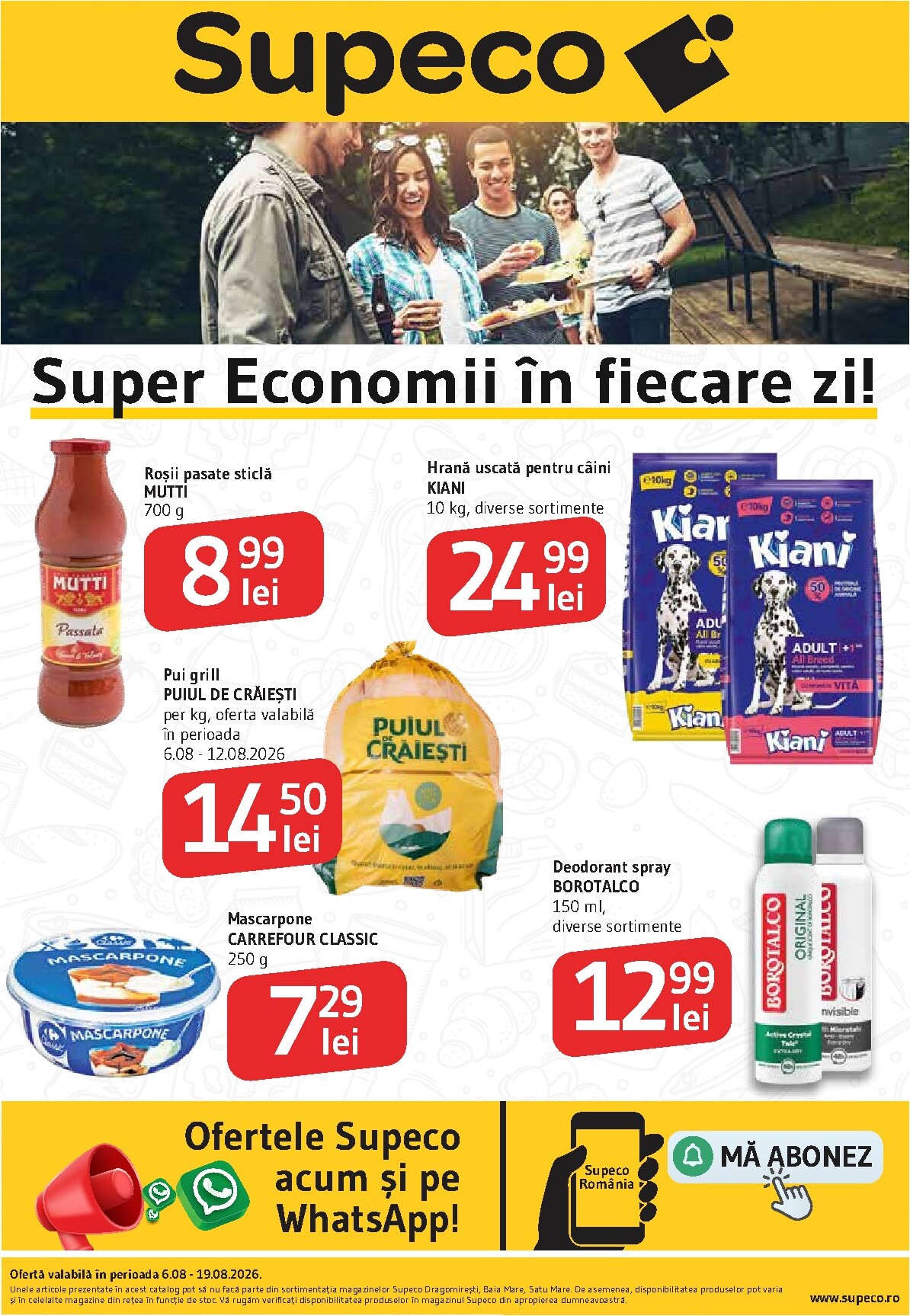 supeco - Brosura Supeco valabilă de la joi 06.08.2026 până la miercuri 19.08.2026