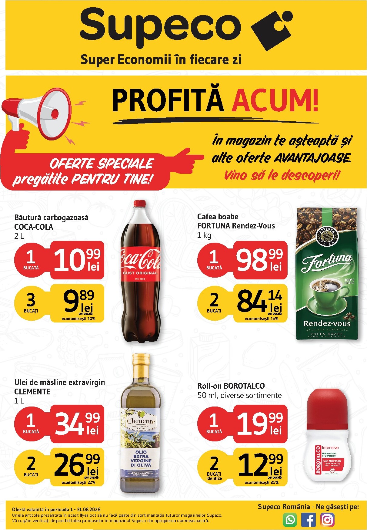 supeco - Brosura Supeco - Profită Acum valabilă de la sâmbătă 01.08.2026 până la luni 31.08.2026