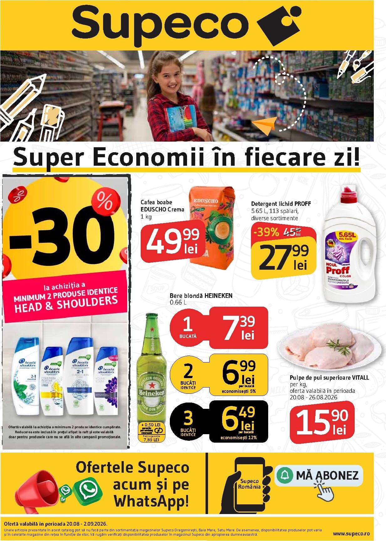 supeco - Pliantele viitoare Supeco valabil de la joi 20.08.2026 până la miercuri 02.09.2026