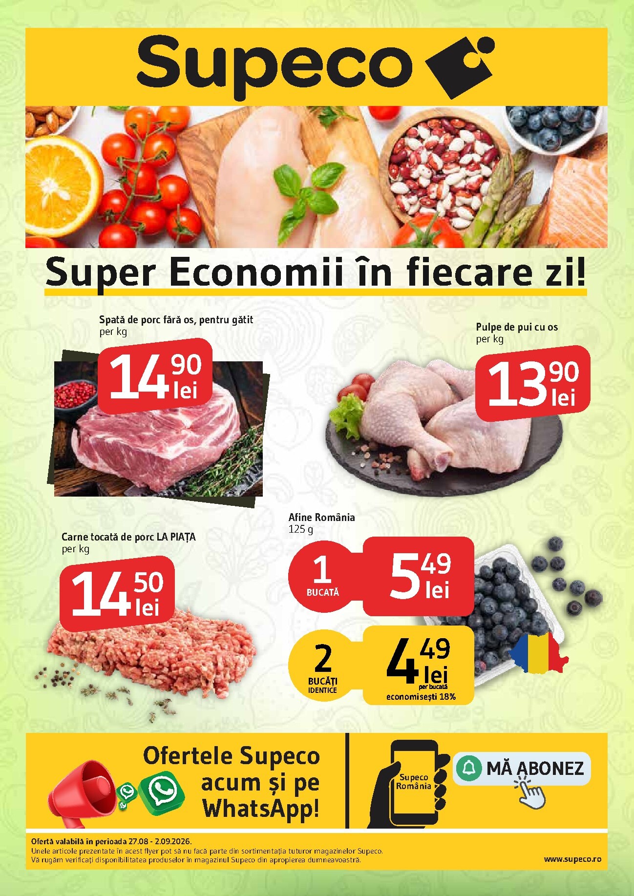 supeco - Pliantele viitoare Supeco - Catalog PF valabil de la joi 27.08.2026 până la miercuri 02.09.2026