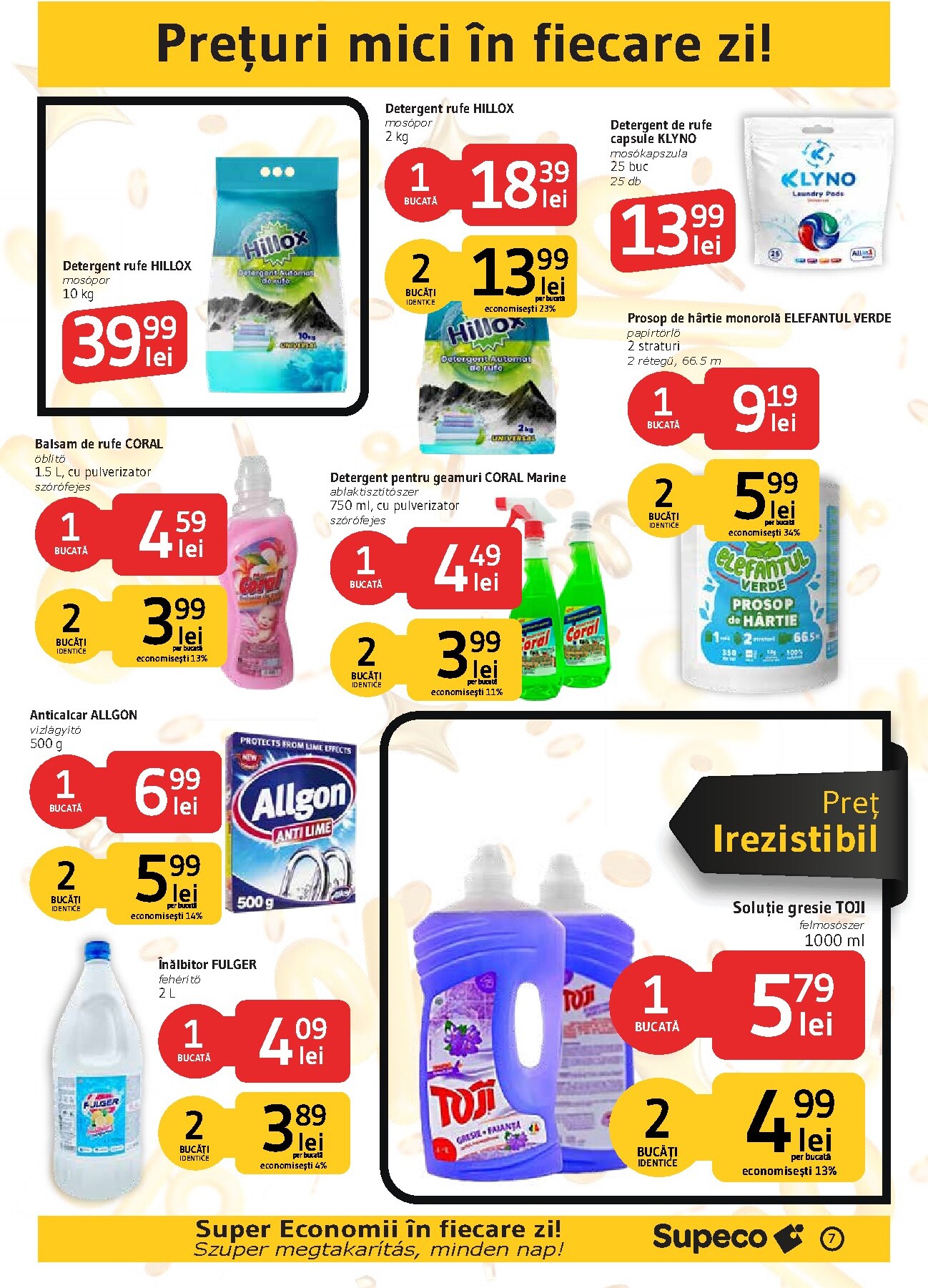 supeco - Pliantele viitoare Supeco - Catalog Prim Pret Bilingv valabil de la joi 27.08.2026 până la miercuri 09.09.2026 - page: 7