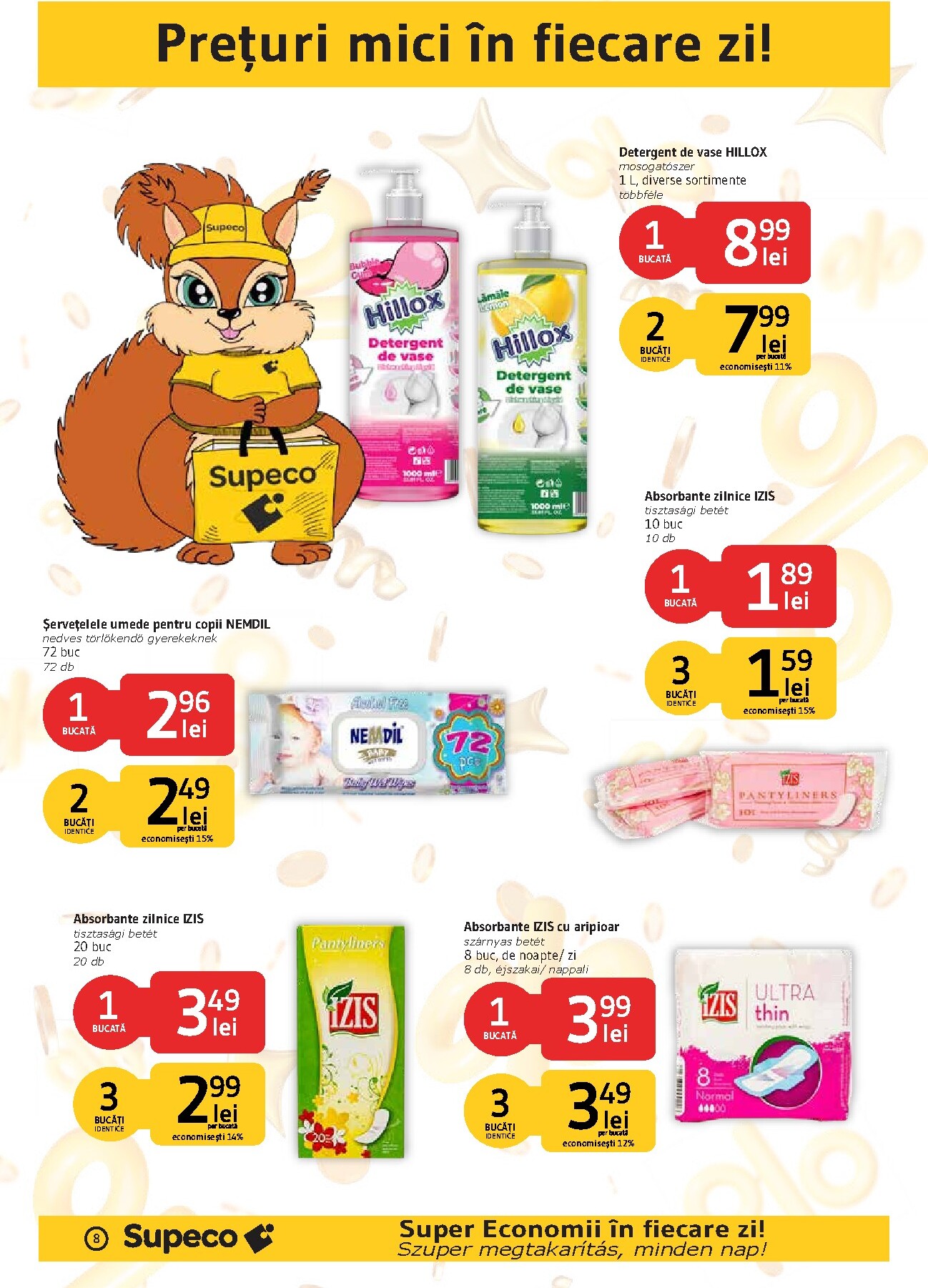 supeco - Pliantele viitoare Supeco - Catalog Prim Pret Bilingv valabil de la joi 27.08.2026 până la miercuri 09.09.2026 - page: 8