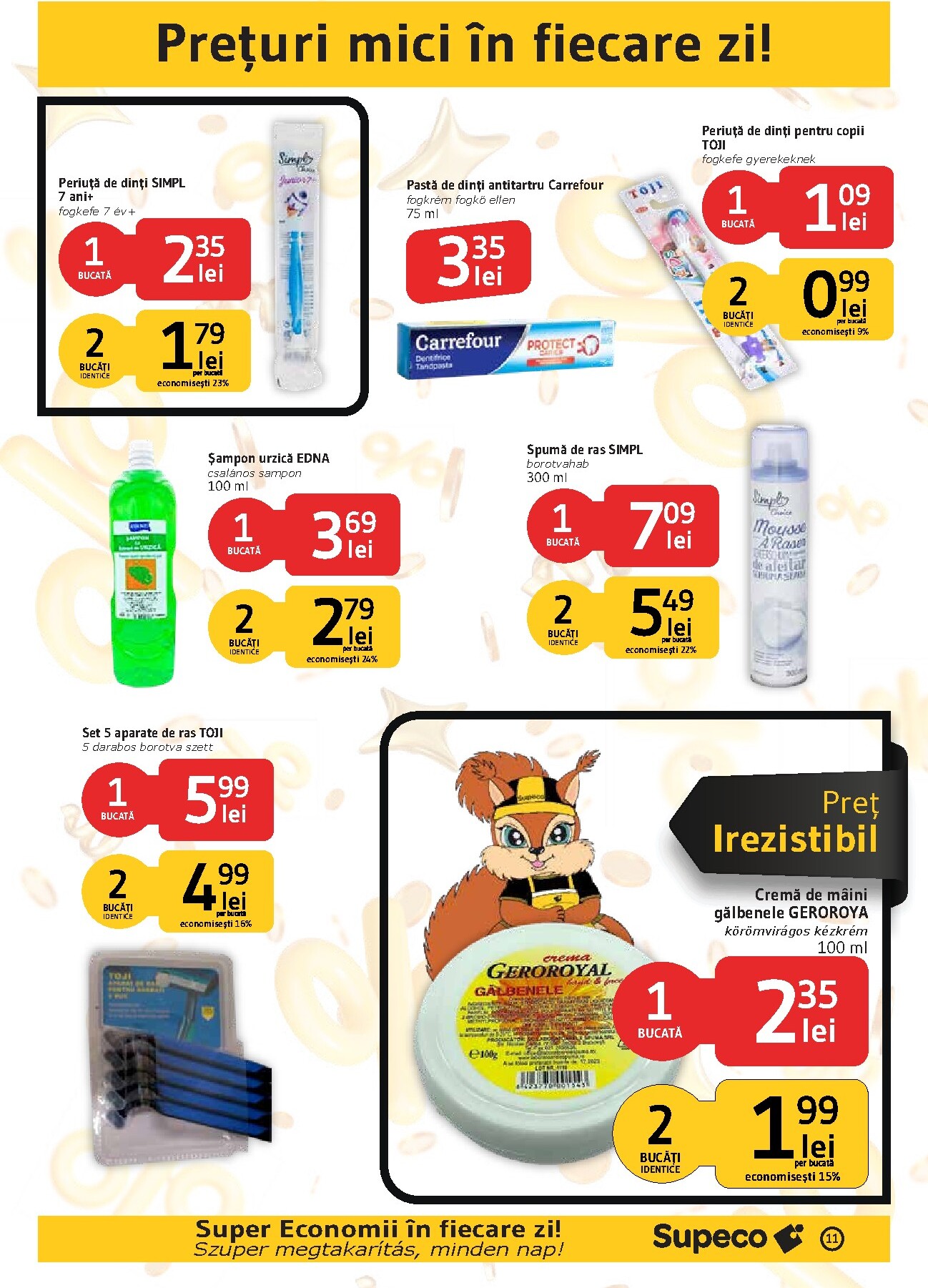 supeco - Pliantele viitoare Supeco - Catalog Prim Pret Bilingv valabil de la joi 27.08.2026 până la miercuri 09.09.2026 - page: 11