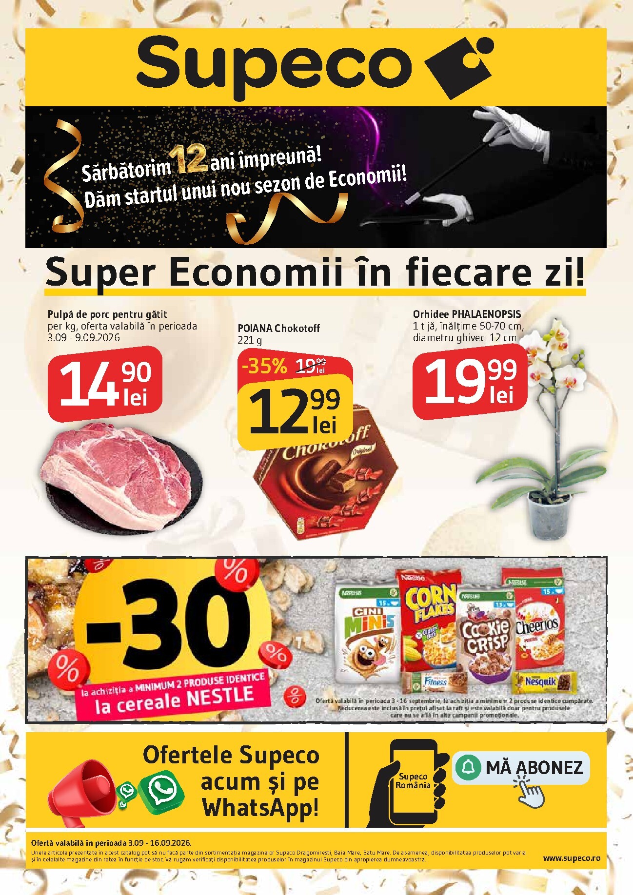 supeco - Pliantele viitoare Supeco valabil de la joi 03.09.2026 până la miercuri 16.09.2026