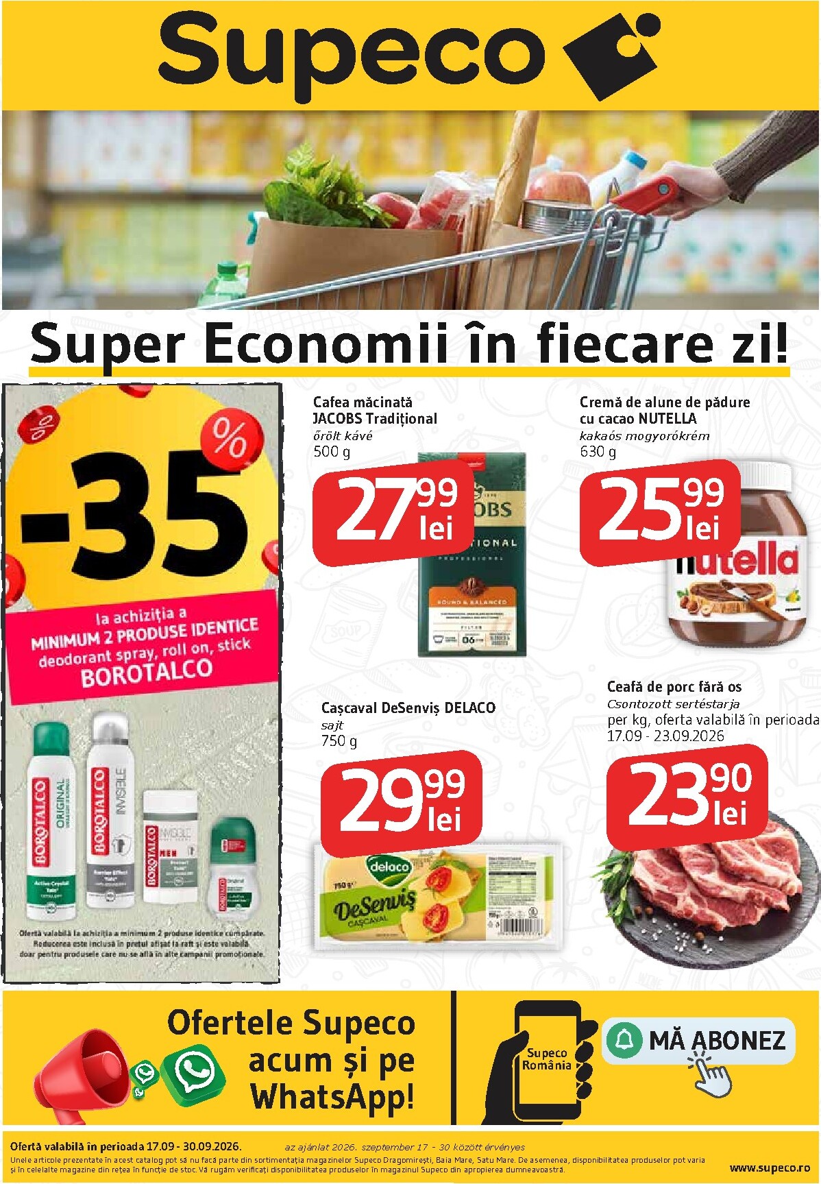 supeco - Pliantele viitoare Supeco - Bilingv valabil de la joi 17.09.2026 până la miercuri 30.09.2026